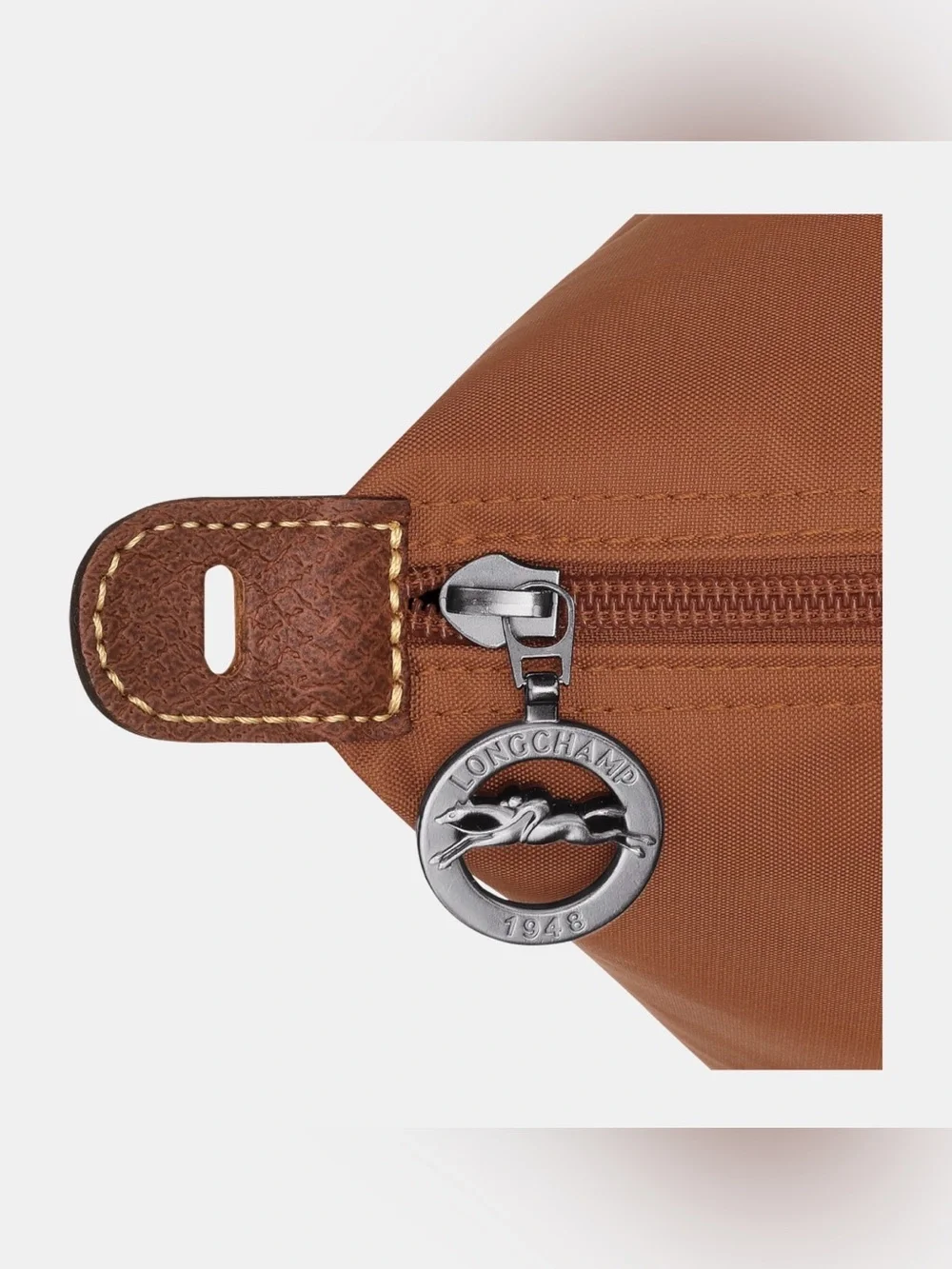 LONGCHAMP Le Pliage Original L Travel Bag Cognac O/S Like new - Picture 5 of 13